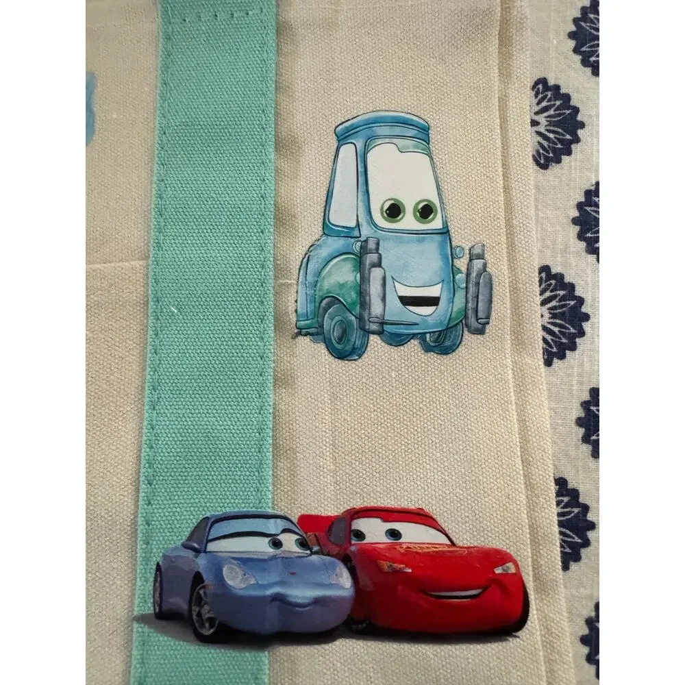 Disney Cars McQueen Custom Made Trader Joes Mini Tote One of a Kind